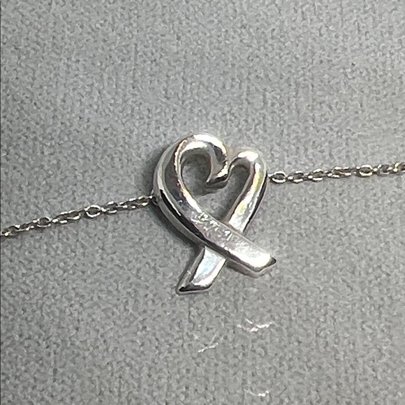Tiffany & Co. Loving Heart S925  Necklace 2.6 gram W/Box/Dustbag - Picture 5 of 12